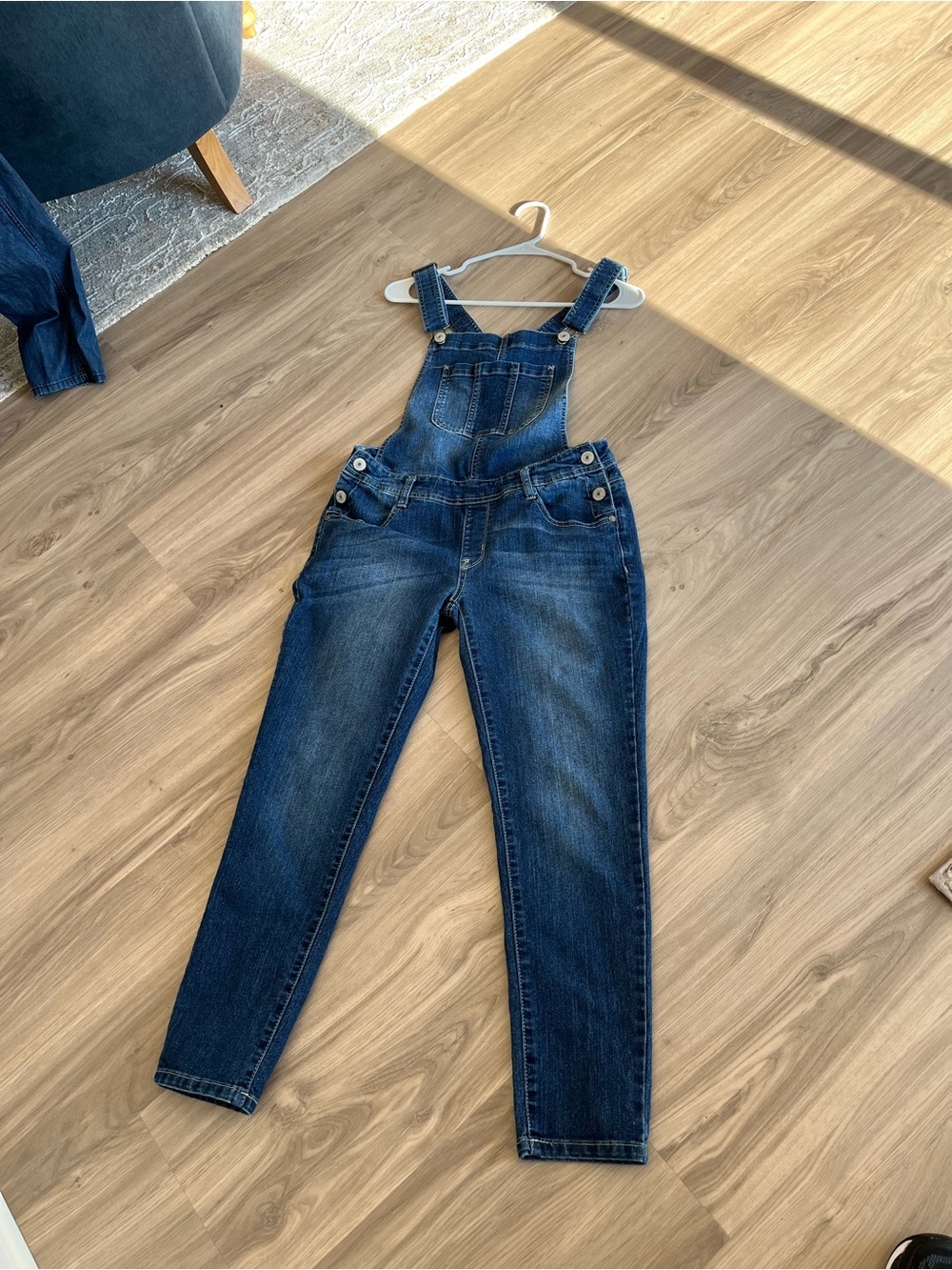 Wallflower Dark Blue Denim Overalls - Slim Fit Bib Jeans